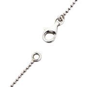 sterling silver 1mm tiny ball chain necklace