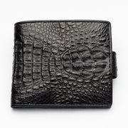black crocodile hornback wallet