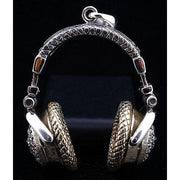 sterling silver headphone pendant