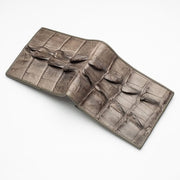 real grey crocodile wallet