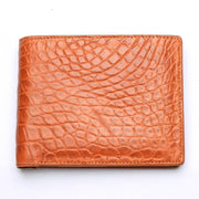 genuine light brown stomach crocodile wallet