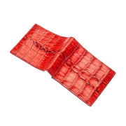 red crocodile tail skin wallet