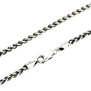 3.5mm Sterling Silver Wheat Chain Men's Necklace